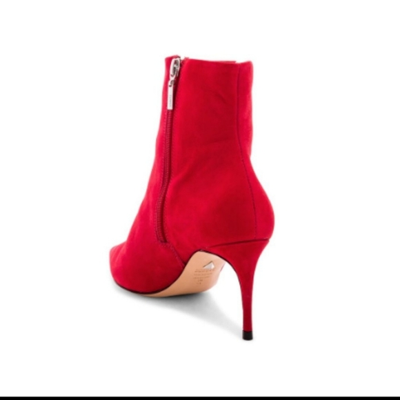NWT Schuts Red Suede Tuxedo Stripe Adrien Ankle Booties - Picture 4 of 17